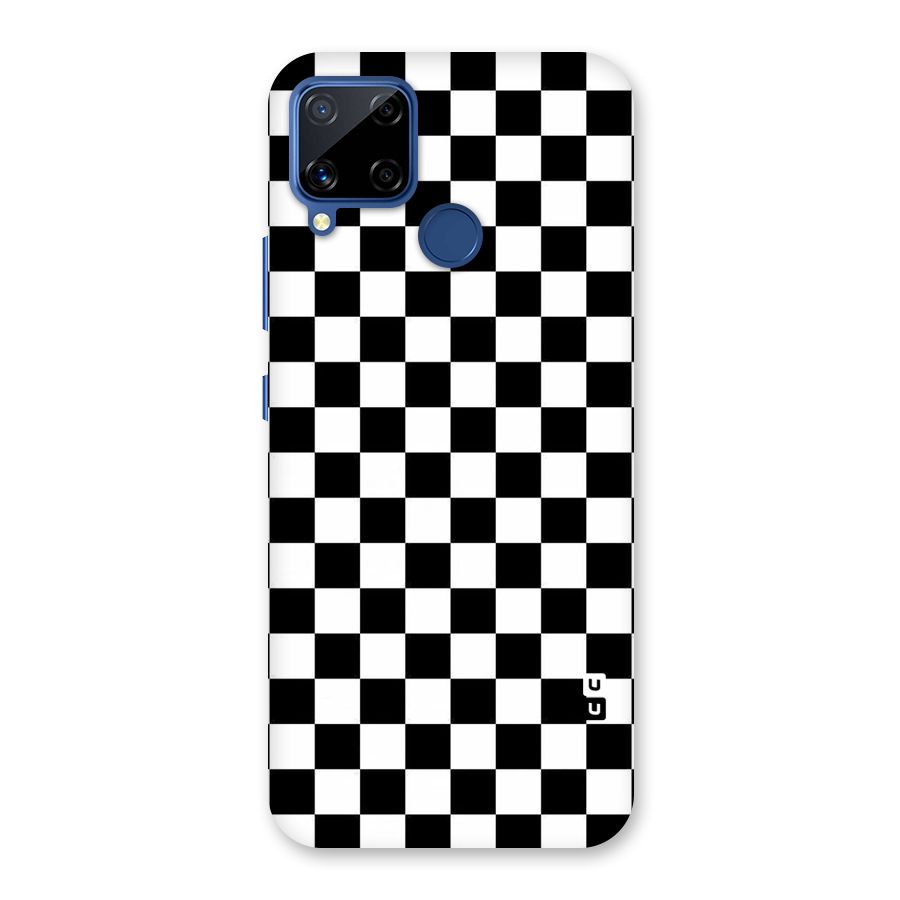 Checkerboard Back Case for Realme Narzo 30A