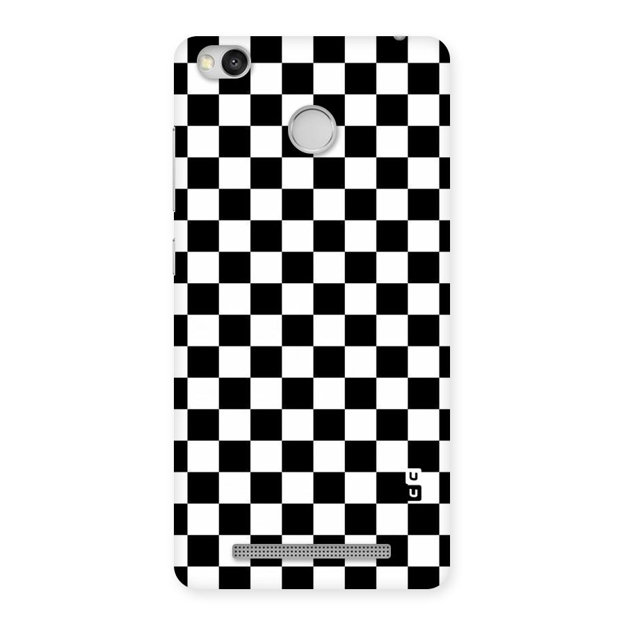 Checkerboard Back Case for Redmi 3S Prime
