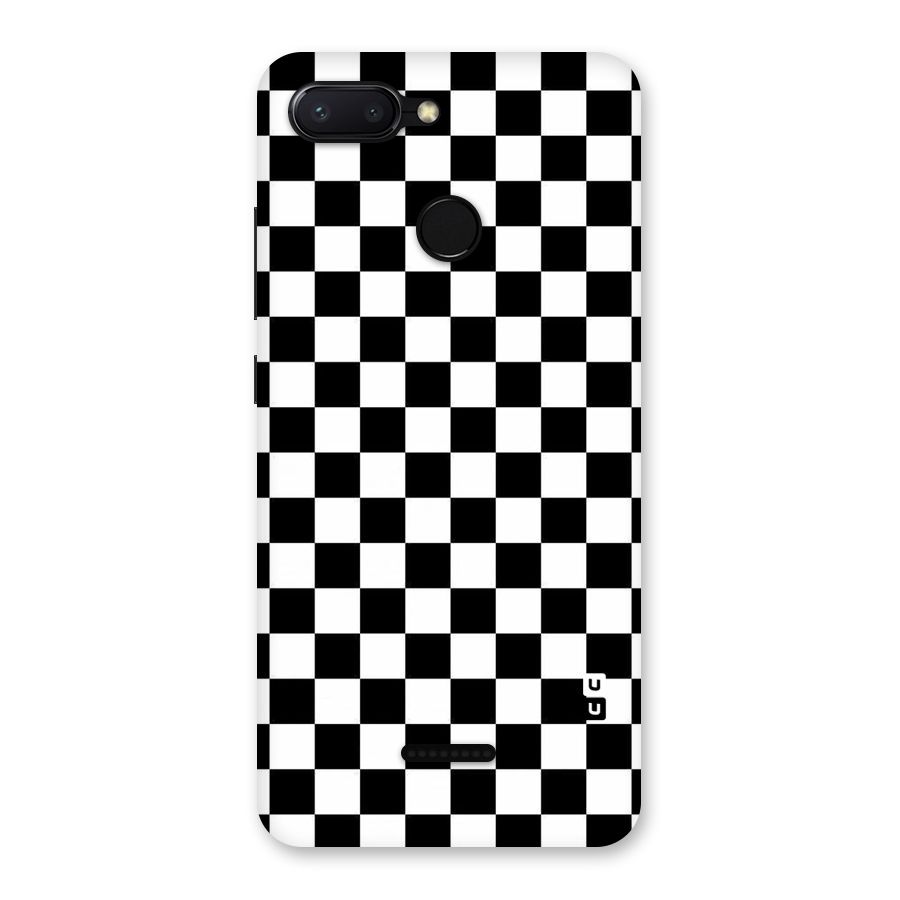 Checkerboard Back Case for Redmi 6
