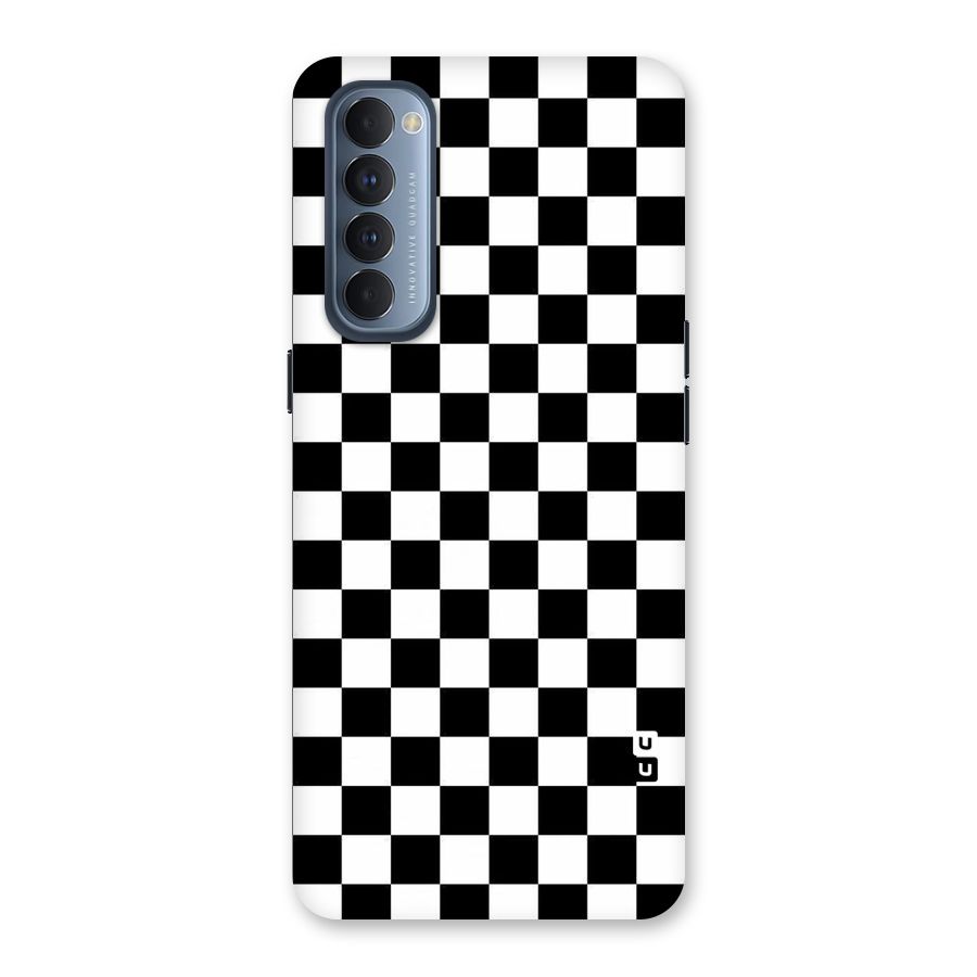 Checkerboard Back Case for Reno4 Pro