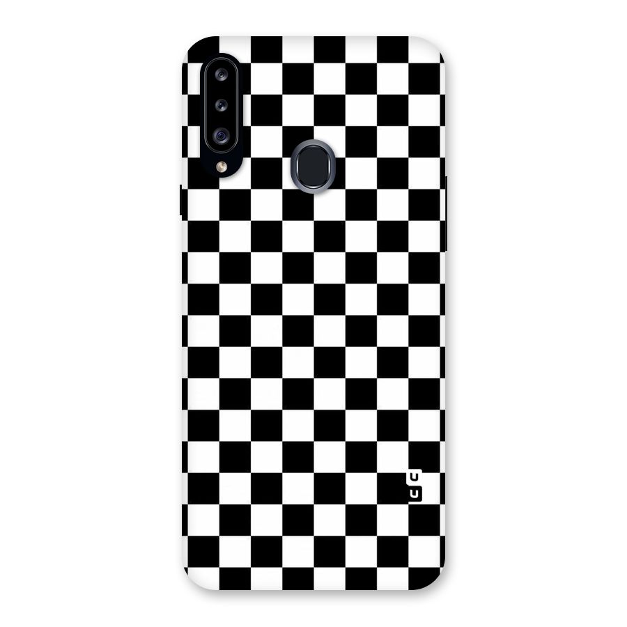 Checkerboard Back Case for Samsung Galaxy A20s