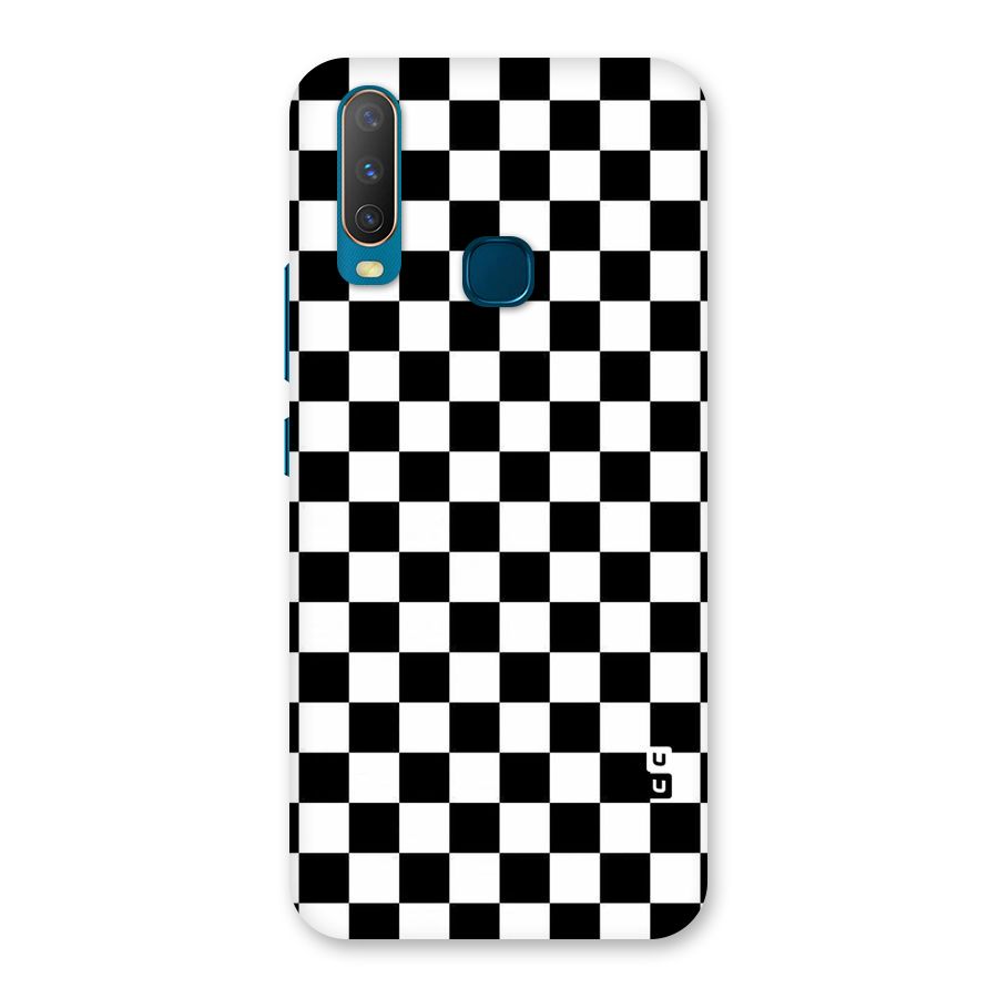 Checkerboard Back Case for Vivo Y15