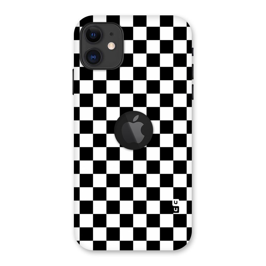 Checkerboard Back Case for iPhone 11 Logo Cut
