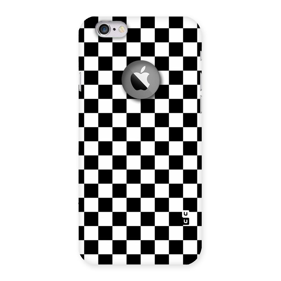 Checkerboard Back Case for iPhone 6 Logo Cut