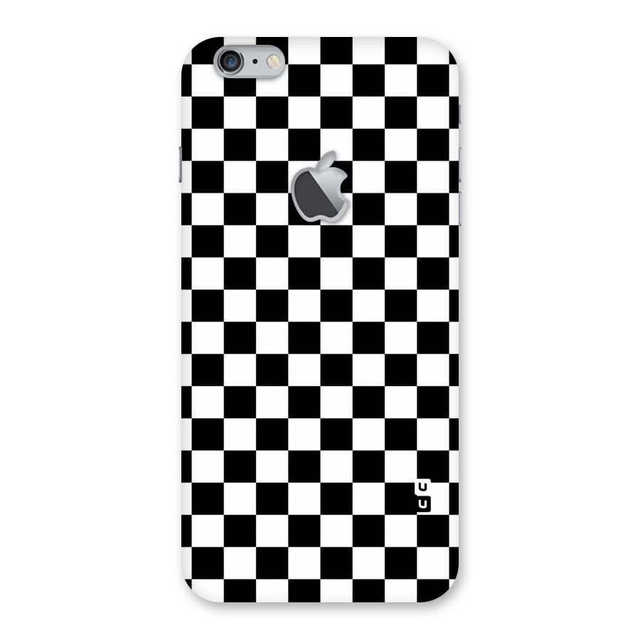 Checkerboard Back Case for iPhone 6 Plus 6S Plus Logo Cut