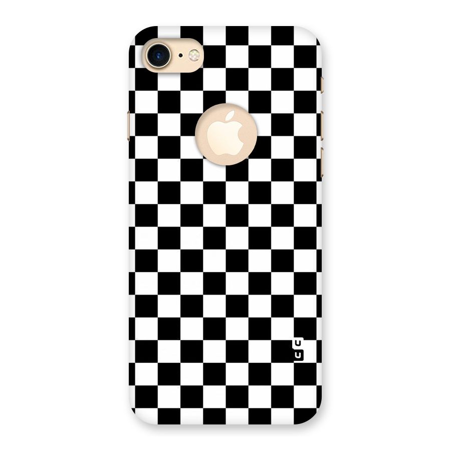 Checkerboard Back Case for iPhone 7 Logo Cut