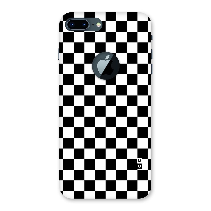 Checkerboard Back Case for iPhone 7 Plus Logo Cut