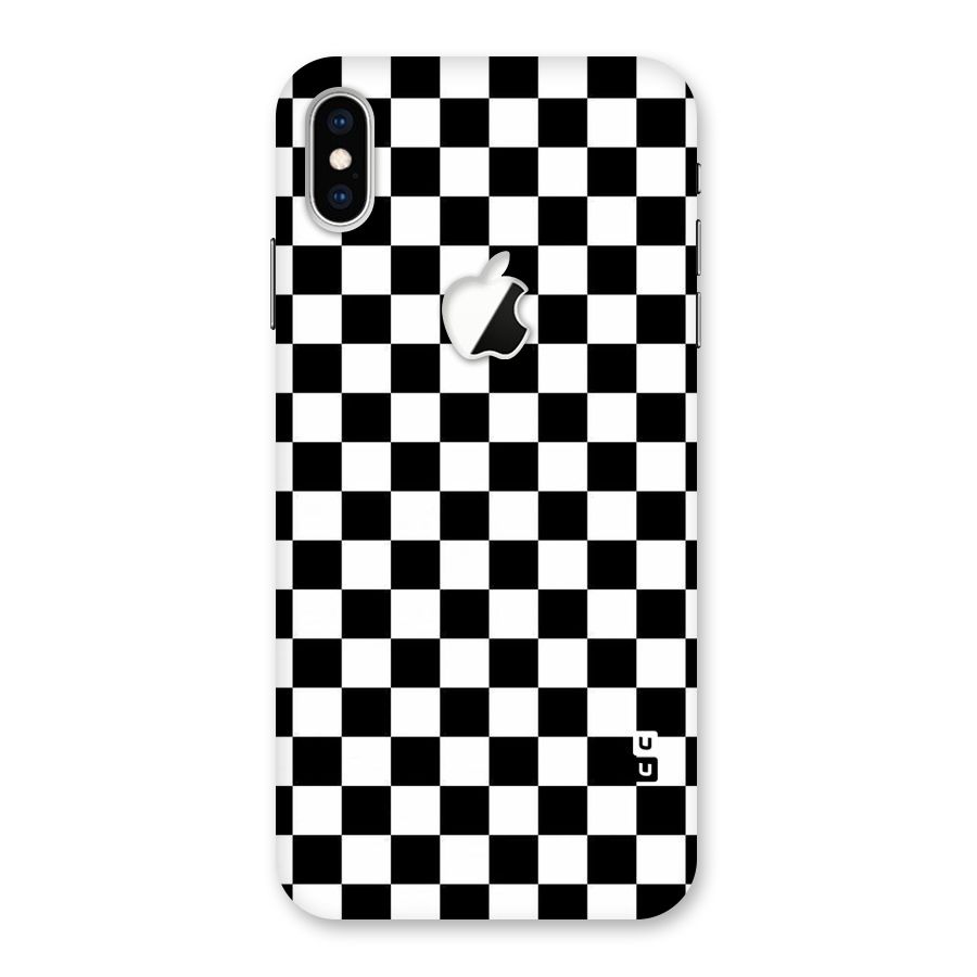 Checkerboard Back Case for iPhone XS Max Apple Cut