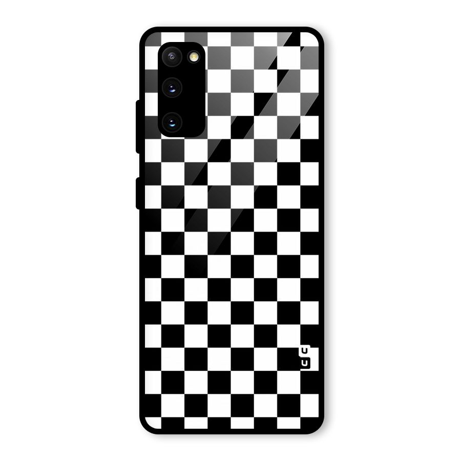 Checkerboard Glass Back Case for Galaxy S20 FE