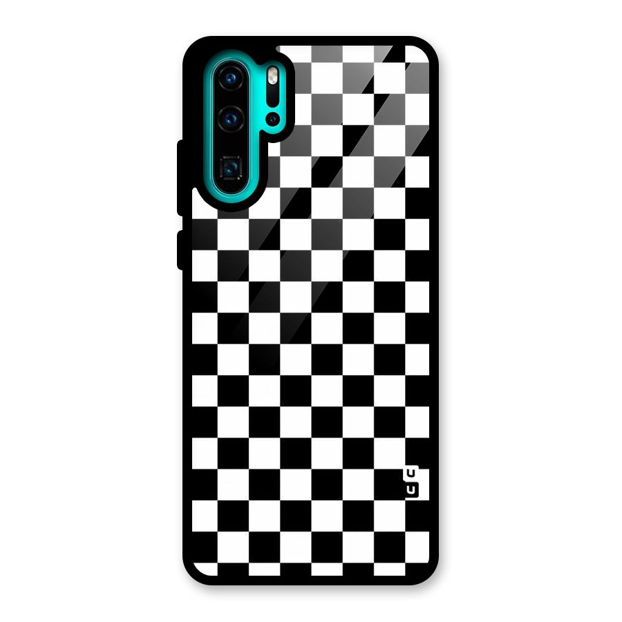Checkerboard Glass Back Case for Huawei P30 Pro