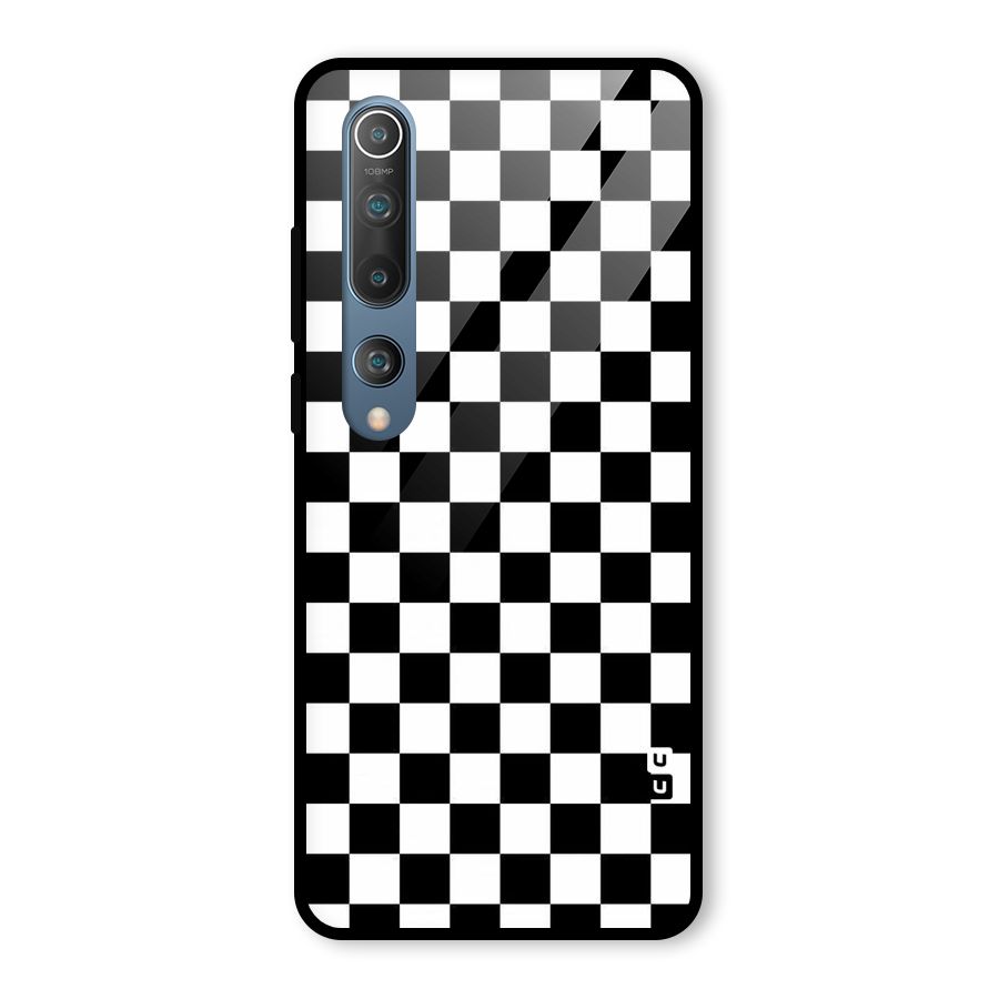 Checkerboard Glass Back Case for Mi 10