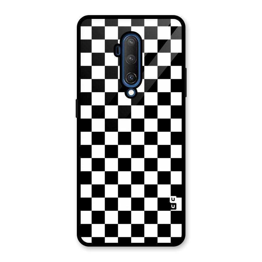 Checkerboard Glass Back Case for OnePlus 7T Pro