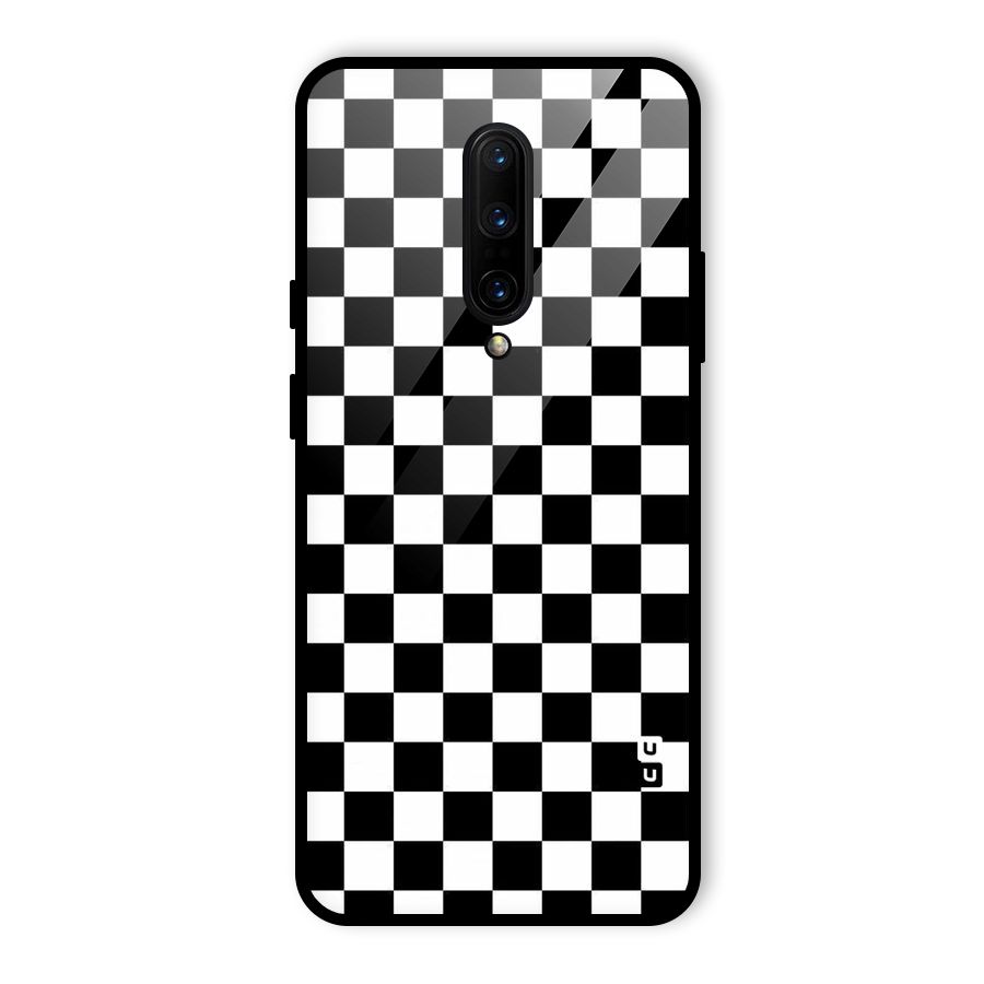 Checkerboard Glass Back Case for OnePlus 7 Pro