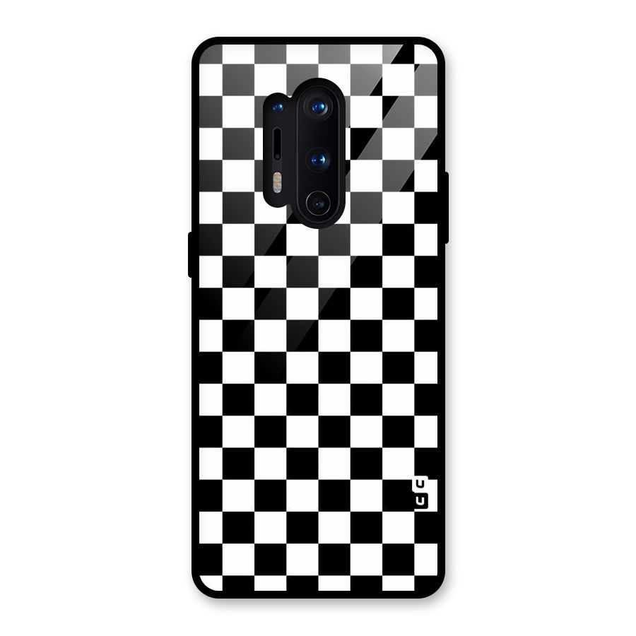 Checkerboard Glass Back Case for OnePlus 8 Pro