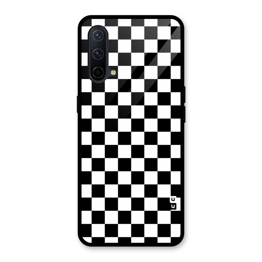 Checkerboard Glass Back Case for OnePlus Nord CE 5G