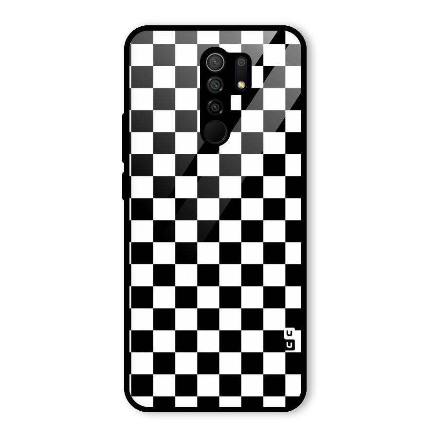 Checkerboard Glass Back Case for Poco M2