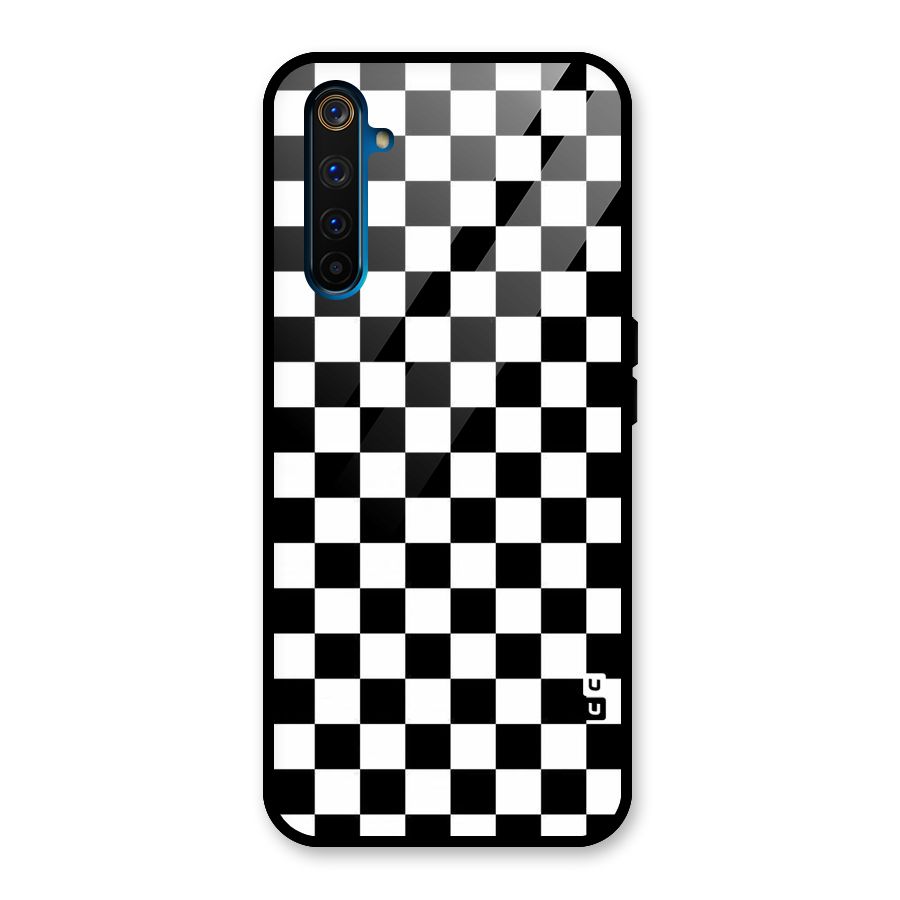 Checkerboard Glass Back Case for Realme 6 Pro