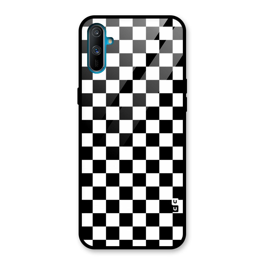 Checkerboard Glass Back Case for Realme C3