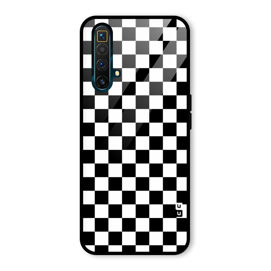 Checkerboard Glass Back Case for Realme X3 SuperZoom