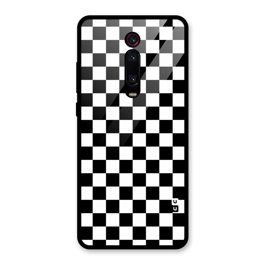 Checkerboard Glass Back Case for Redmi K20