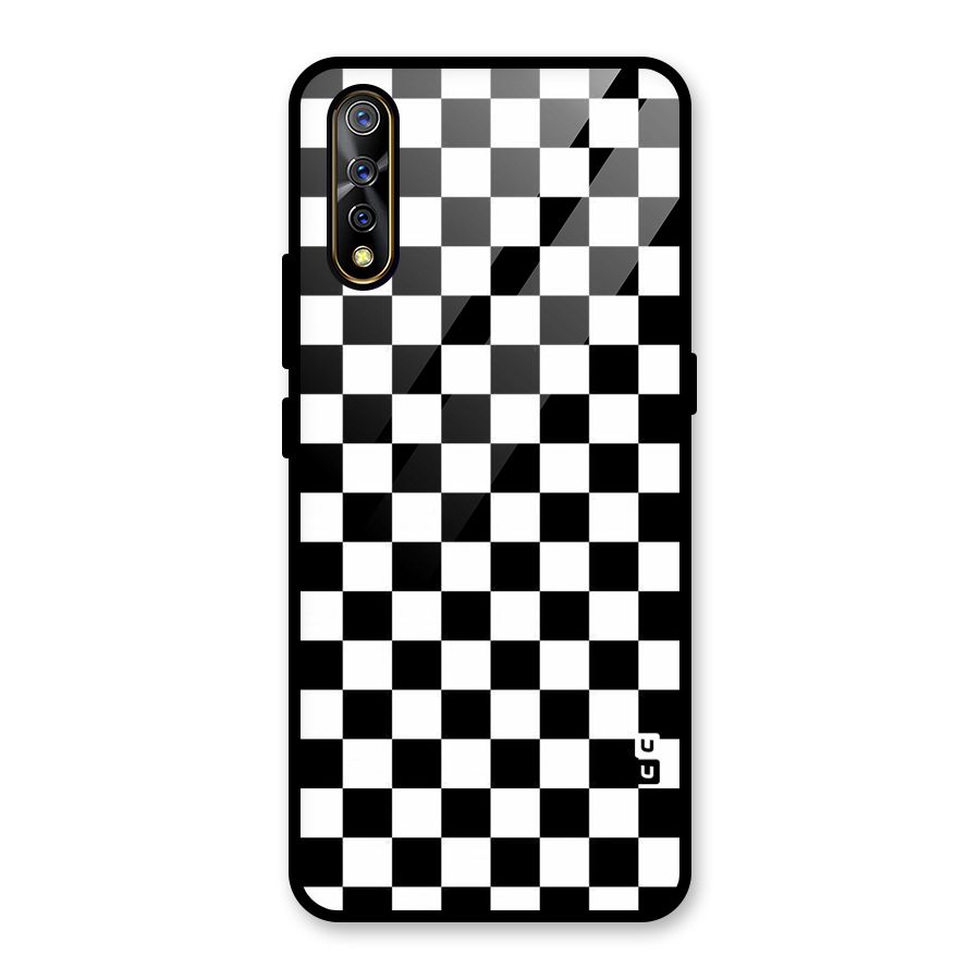 Checkerboard Glass Back Case for Vivo S1