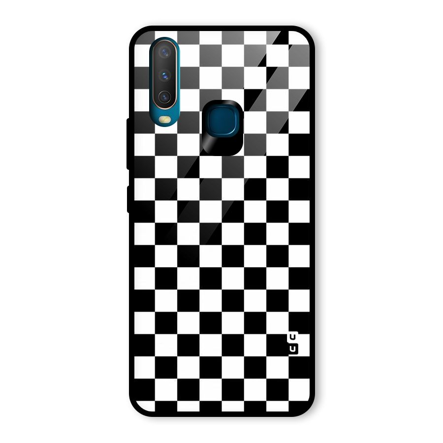 Checkerboard Glass Back Case for Vivo U10
