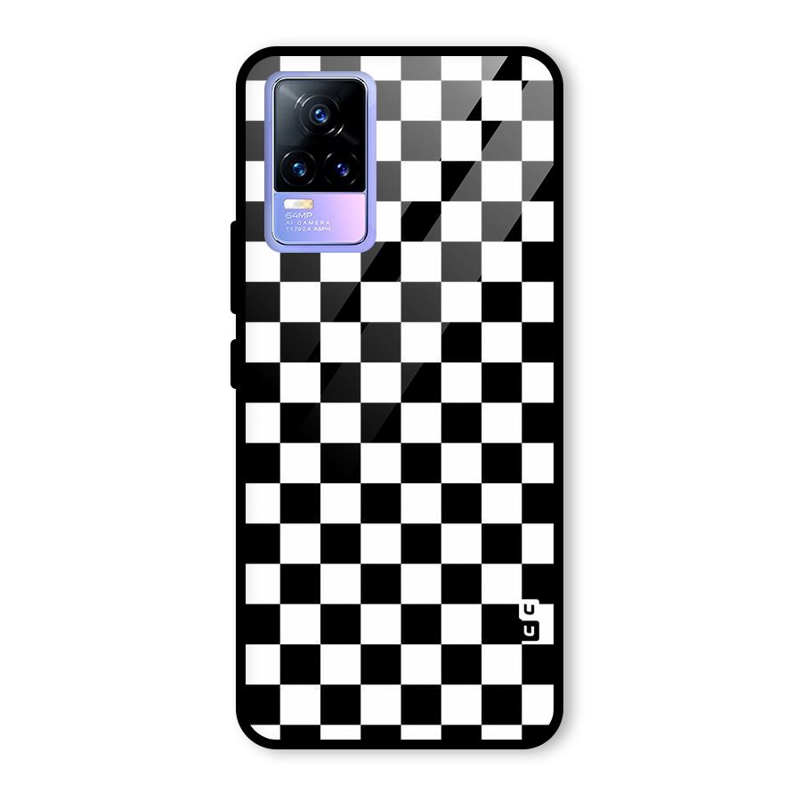 Checkerboard Glass Back Case for Vivo Y73