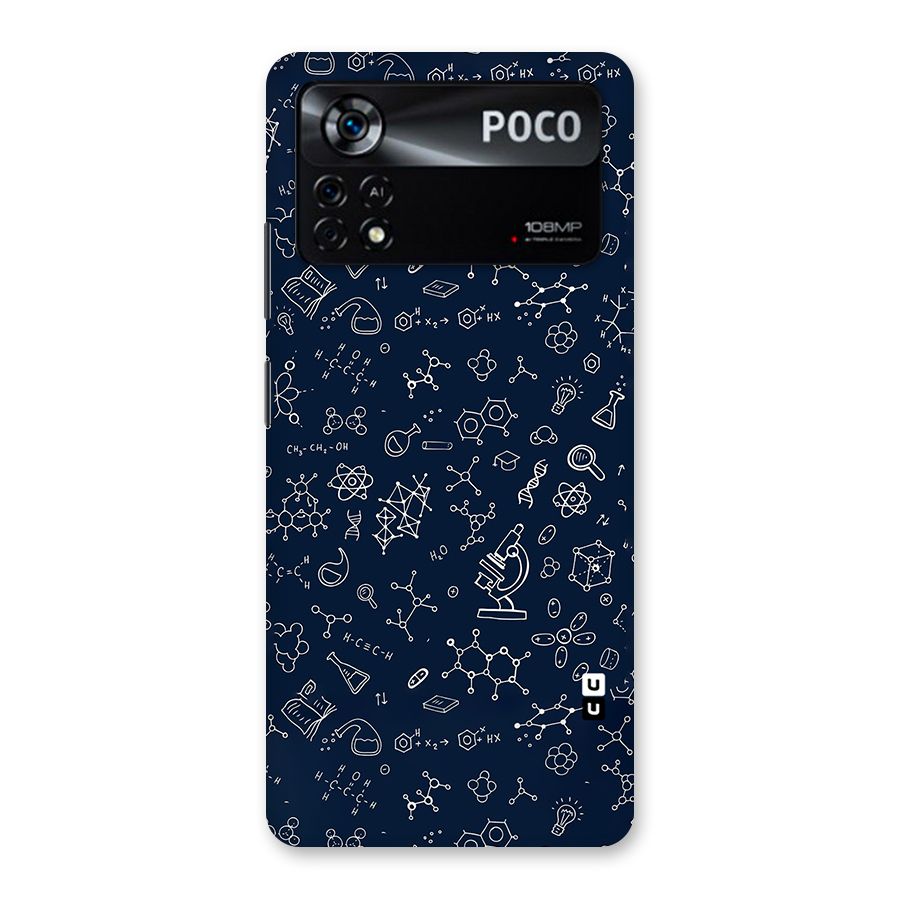 Chemistry Doodle Art Back Case for Poco X4 Pro 5G