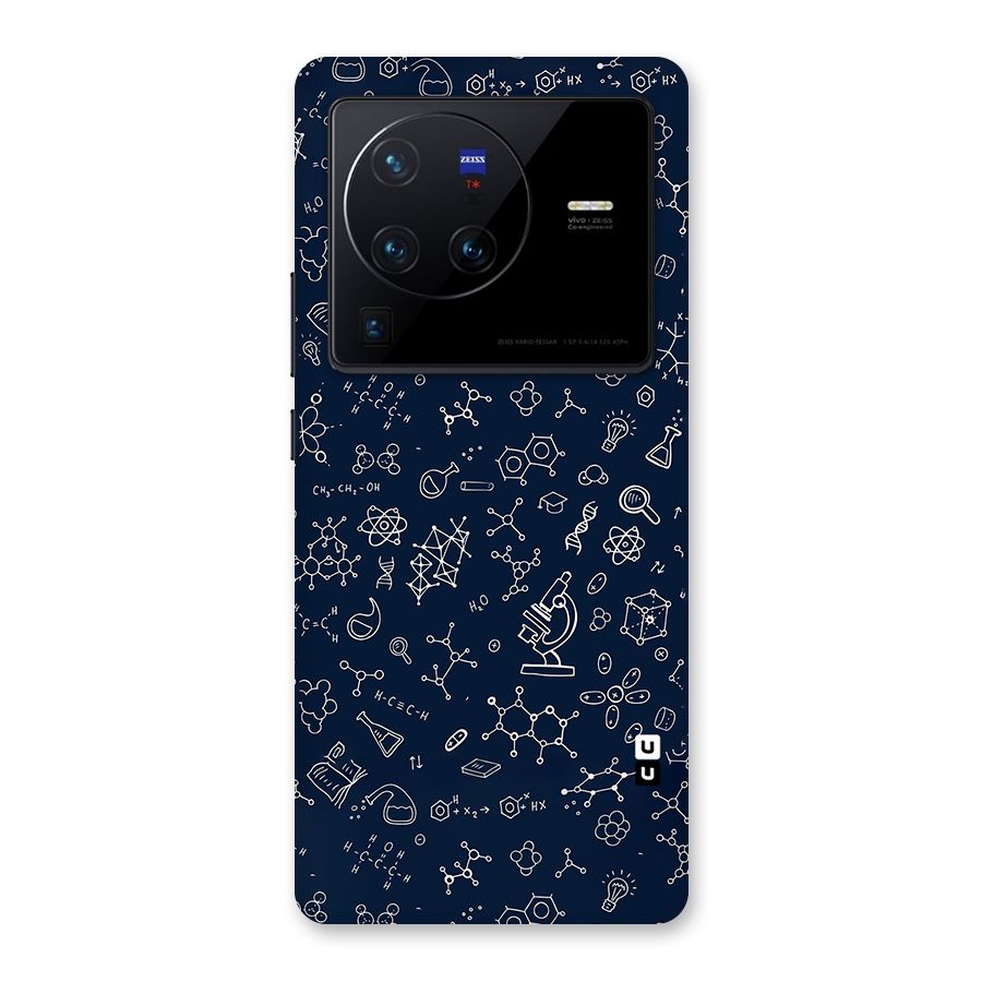 Chemistry Doodle Art Back Case for Vivo X80 Pro