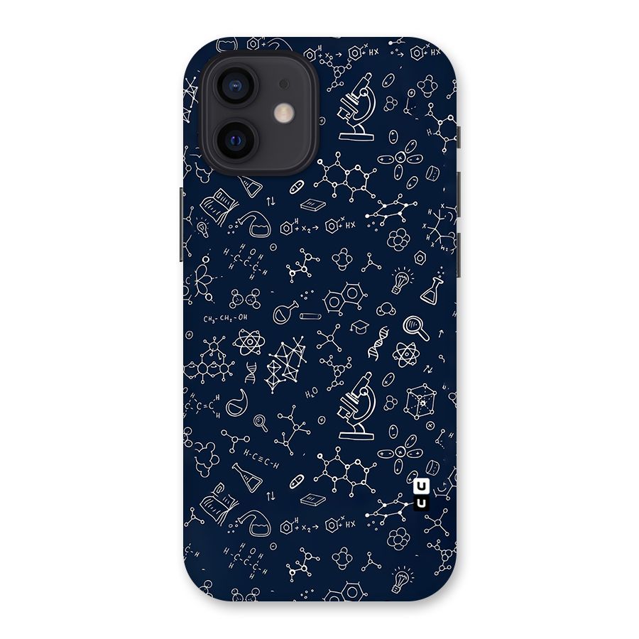 Chemistry Doodle Art Back Case for iPhone 12