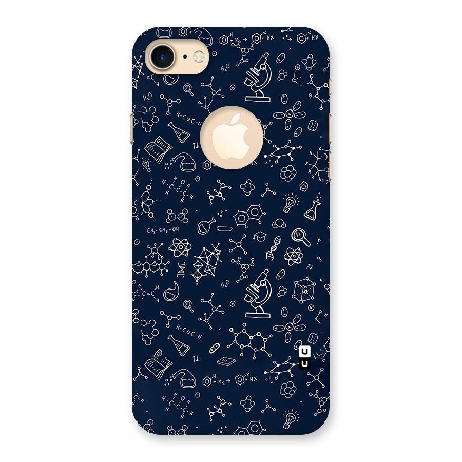 Chemistry Doodle Art Back Case for iPhone 7 Logo Cut