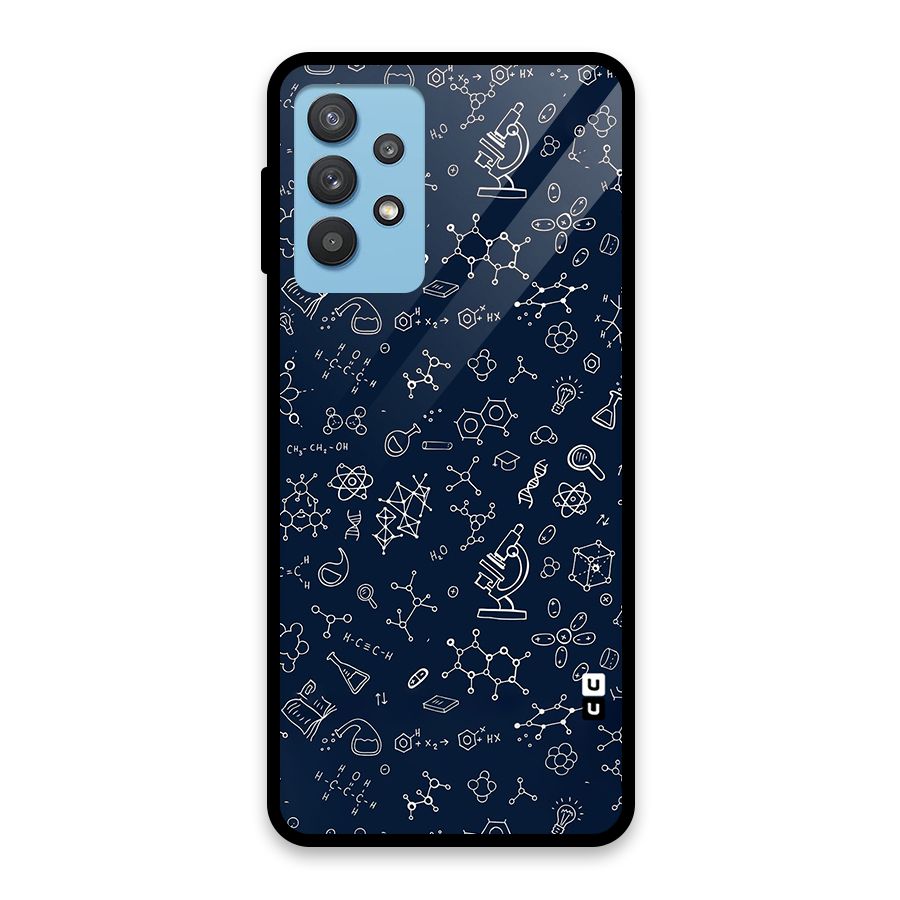 Chemistry Doodle Art Glass Back Case for Galaxy M32 5G