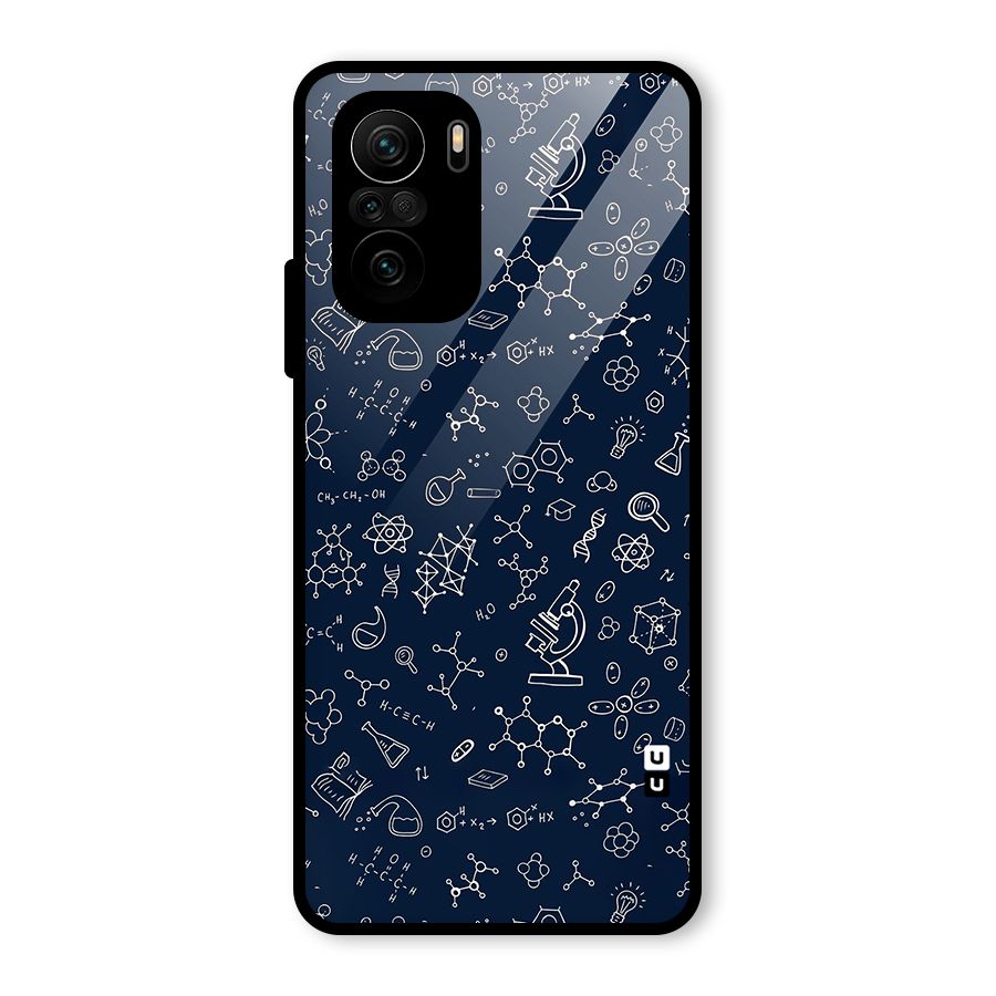 Chemistry Doodle Art Glass Back Case for Mi 11X Pro