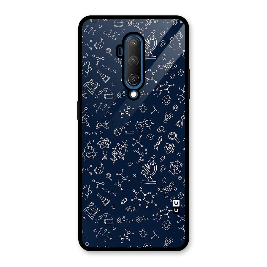 Chemistry Doodle Art Glass Back Case for OnePlus 7T Pro