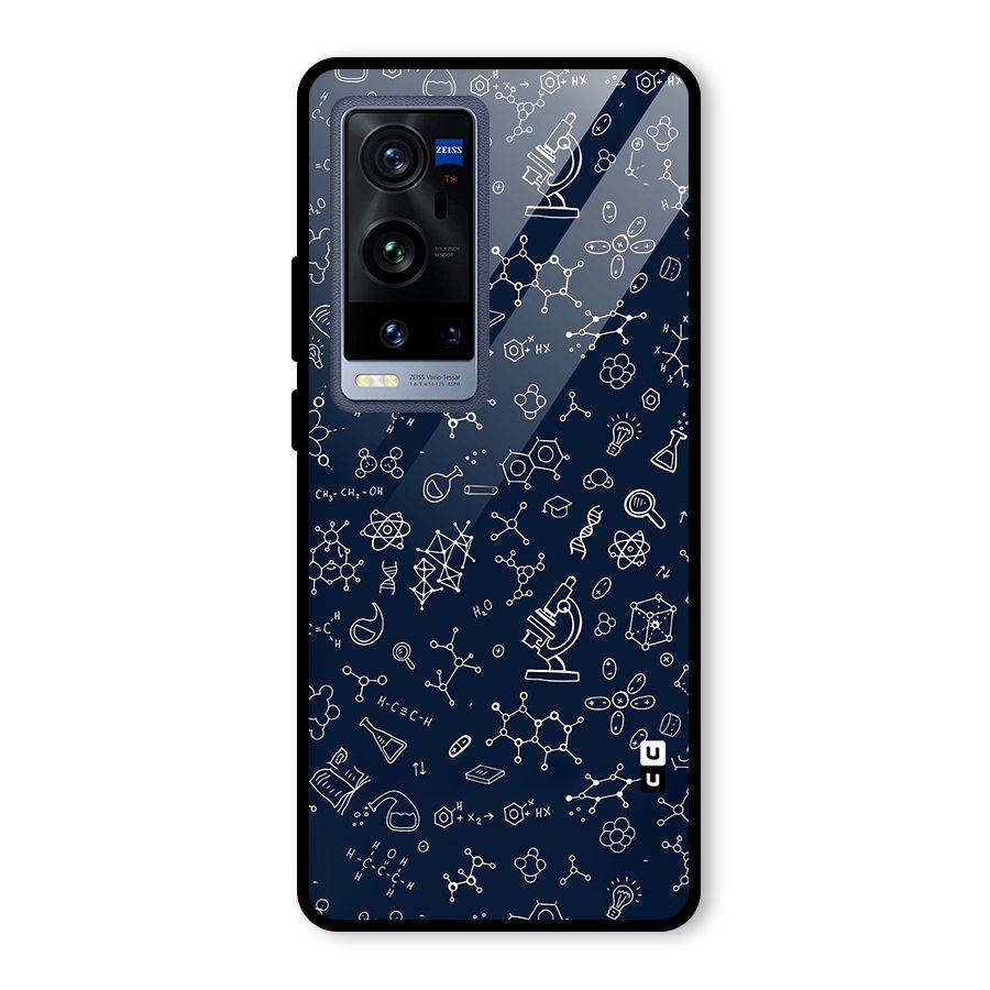 Chemistry Doodle Art Glass Back Case for Vivo X60 Pro Plus