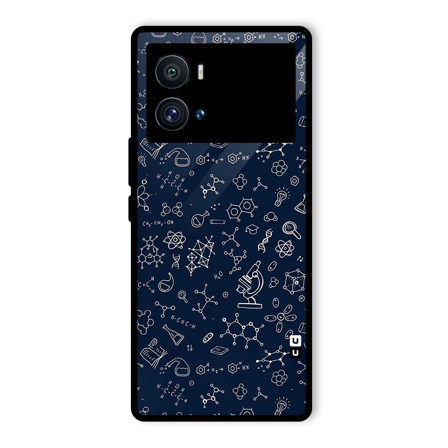 Chemistry Doodle Art Glass Back Case for Vivo iQOO 9 Pro