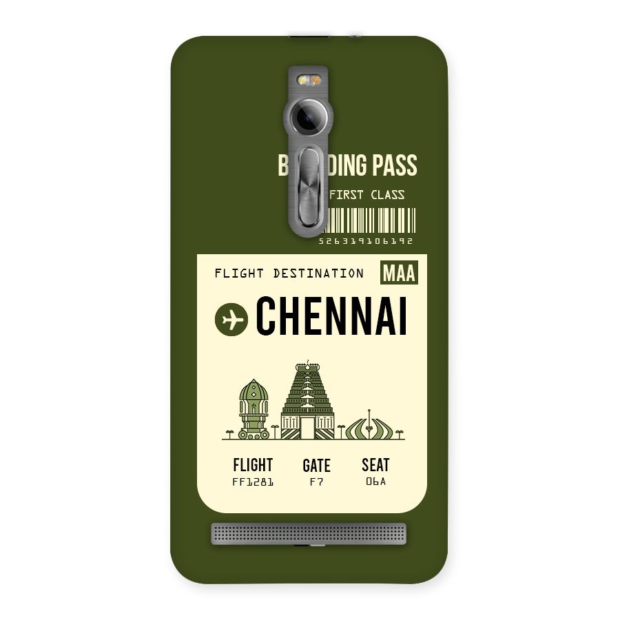Chennai Boarding Pass Back Case for Asus Zenfone 2