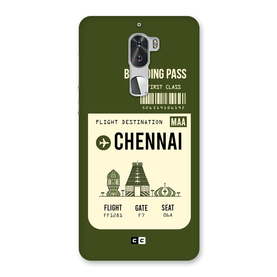 Chennai Boarding Pass Back Case for Coolpad Cool 1