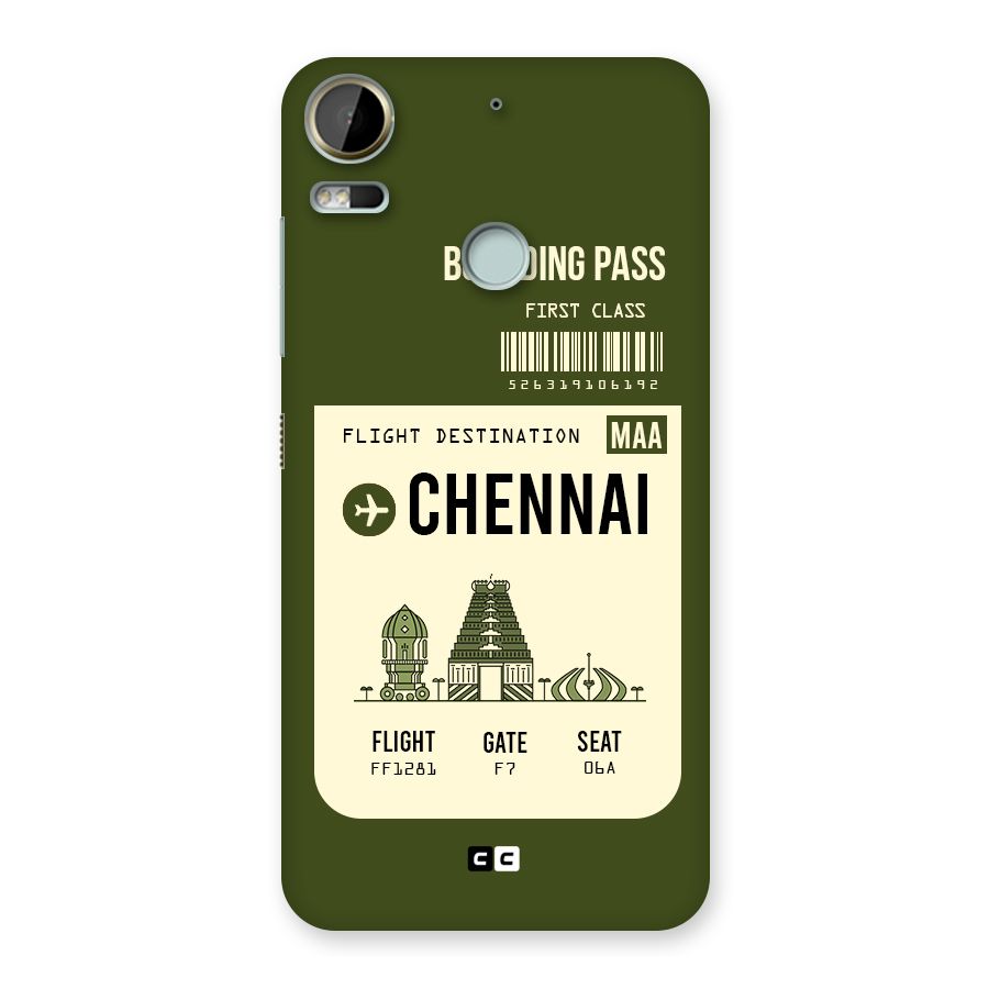 Chennai Boarding Pass Back Case for Desire 10 Pro