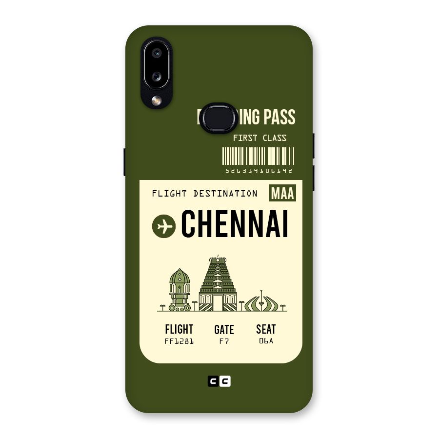 Chennai Boarding Pass Back Case for Galaxy A10s