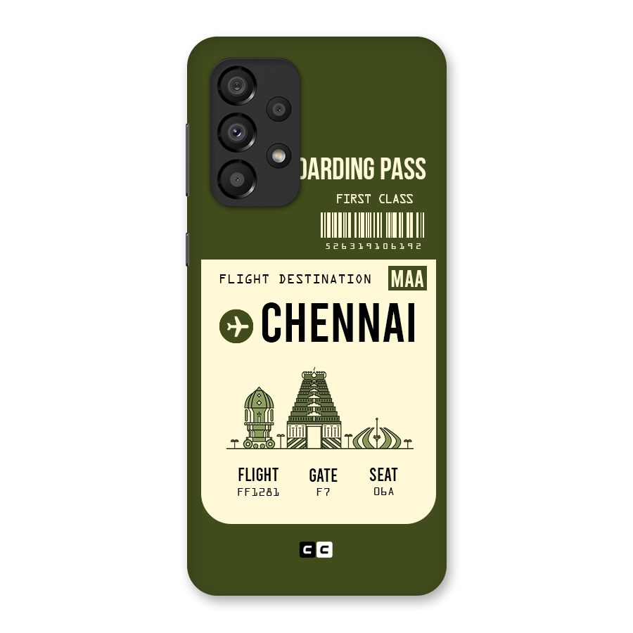Chennai Boarding Pass Back Case for Galaxy A33 5G