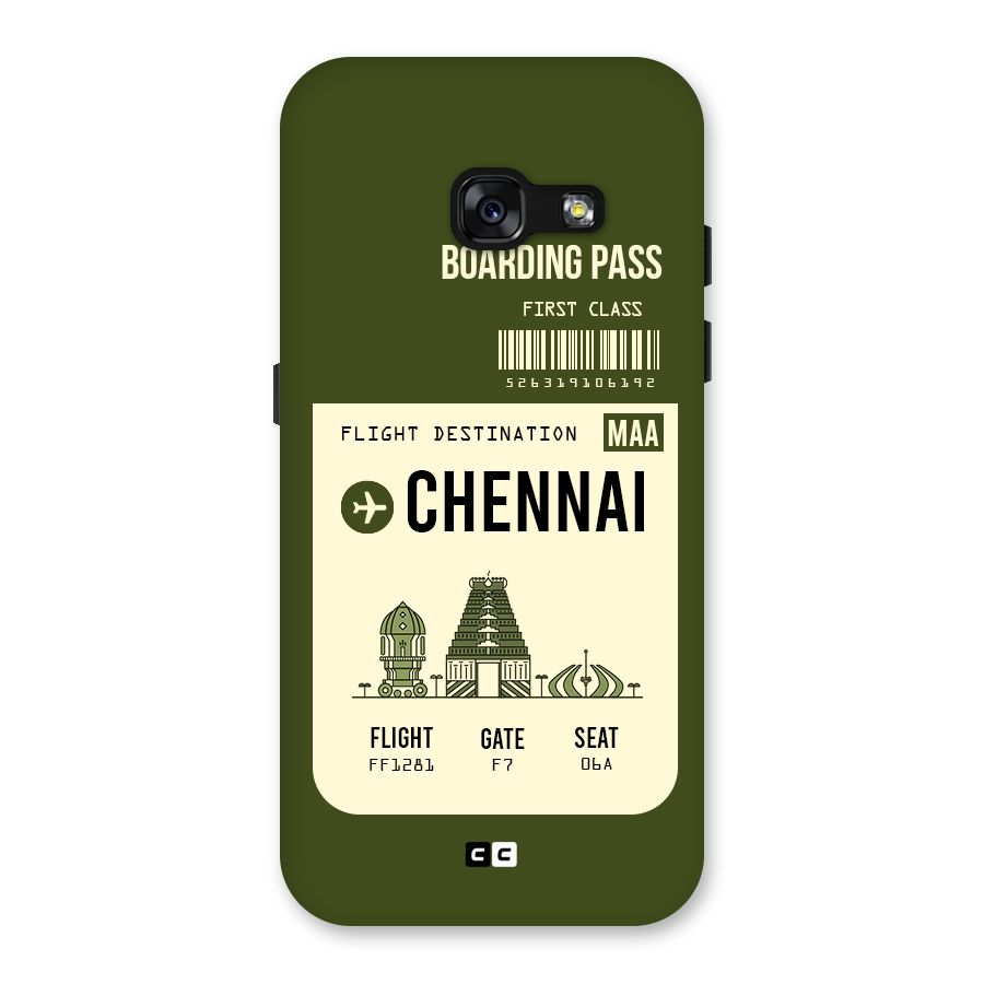 Chennai Boarding Pass Back Case for Galaxy A3 (2017)