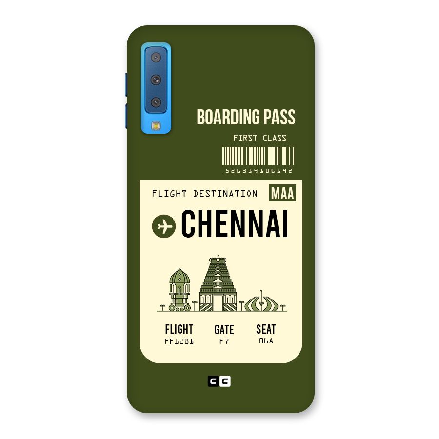 Chennai Boarding Pass Back Case for Galaxy A7 (2018)