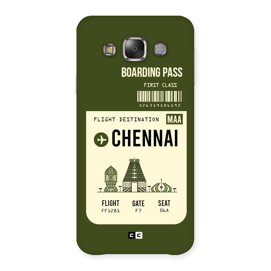 Chennai Boarding Pass Back Case for Galaxy E7