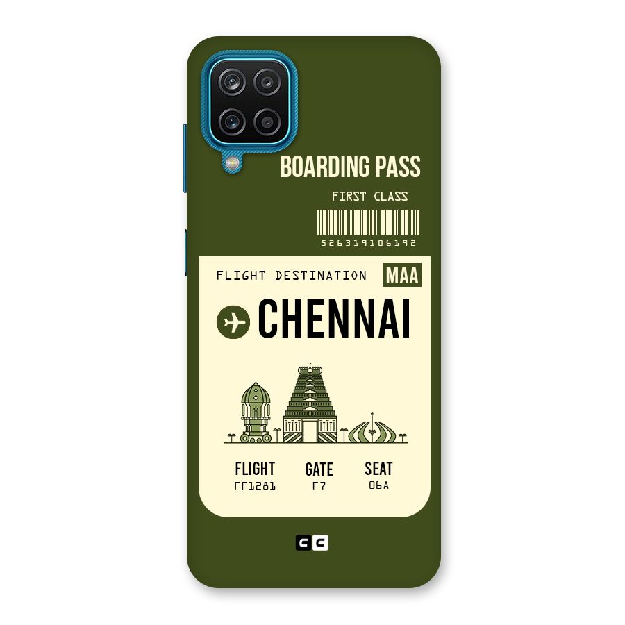 Chennai Boarding Pass Back Case for Galaxy F12