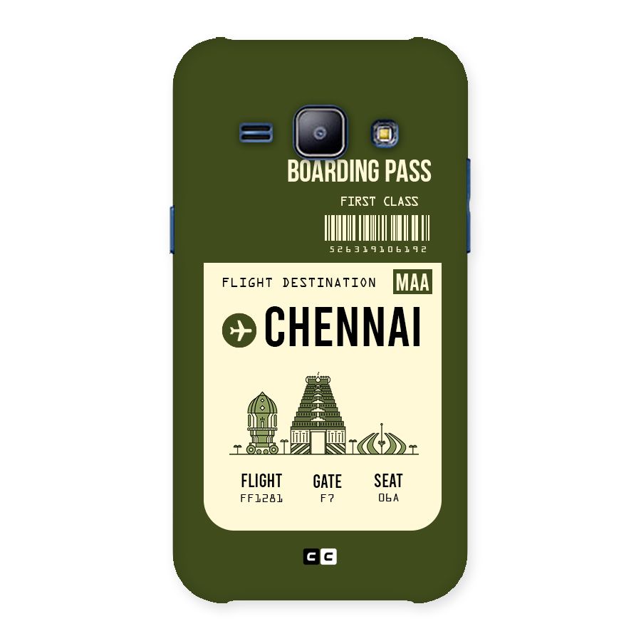 Chennai Boarding Pass Back Case for Galaxy J1