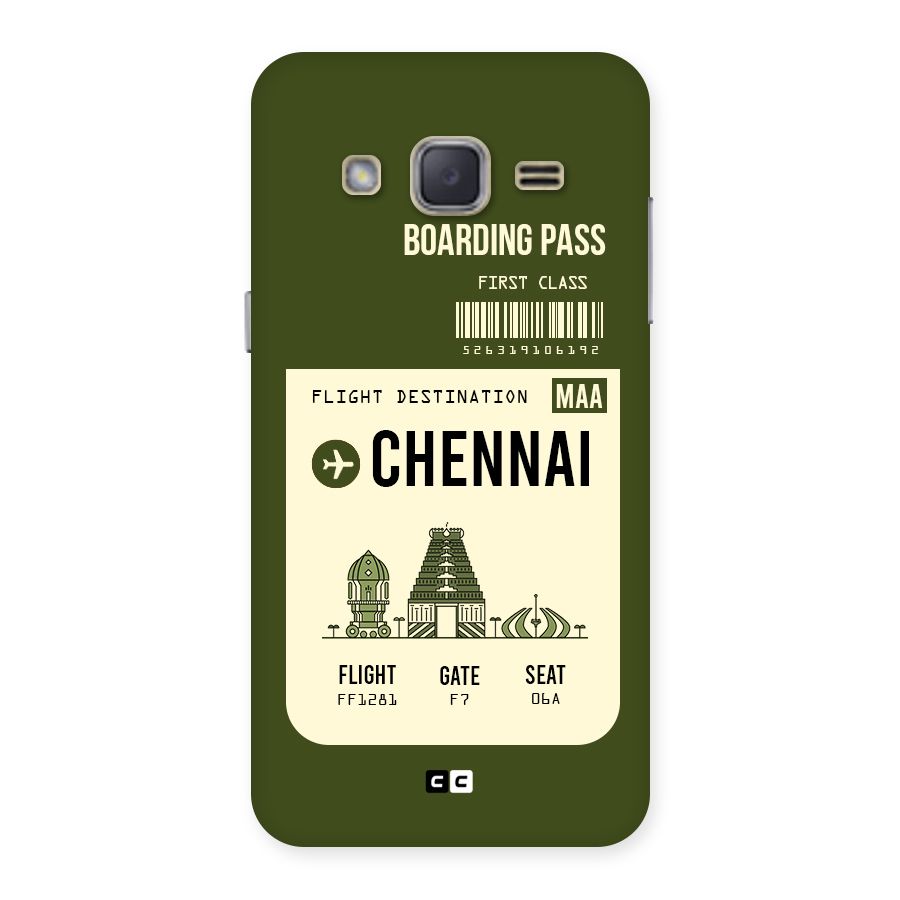 Chennai Boarding Pass Back Case for Galaxy J2