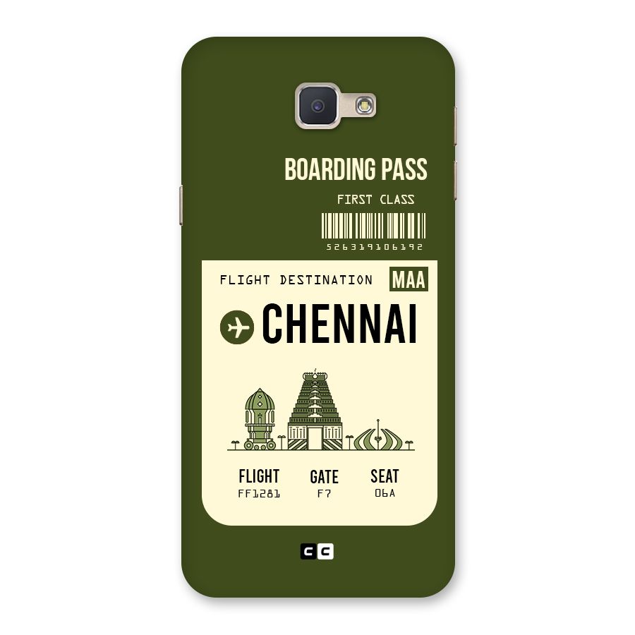 Chennai Boarding Pass Back Case for Galaxy J5 Prime