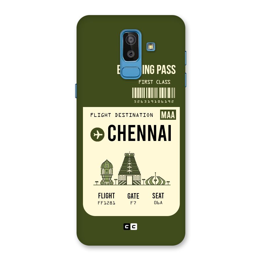 Chennai Boarding Pass Back Case for Galaxy J8