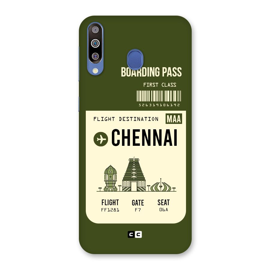 Chennai Boarding Pass Back Case for Galaxy M30